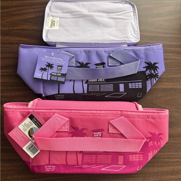 TRADER JOE’S MINI INSULATED COOLER BAG - Set of 2 - NWT - Picture 2 of 5